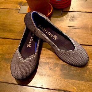 Rothy’s Ballerina slipper navy women’s size 9